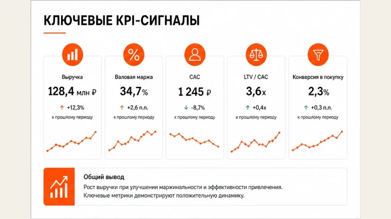 Пример оформления: Аналитическая презентация