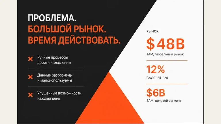 Пример питч-дека для встречи с инвестором