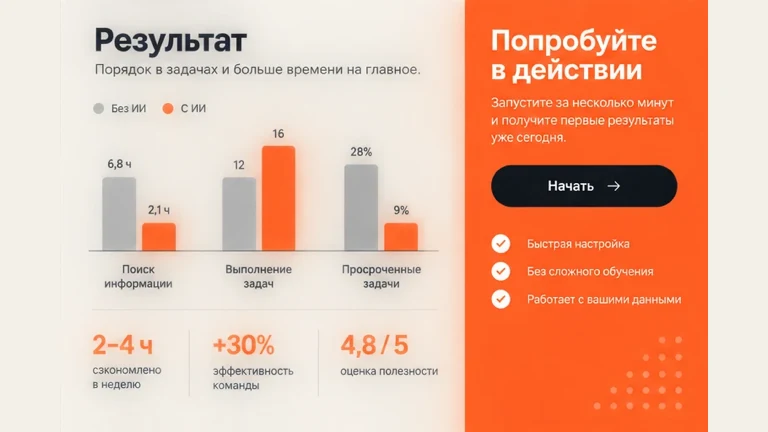 Пример слайда «Презентация продукта»: Результат